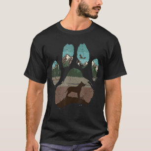 T-shirt Pitbull Paw Maman Papa Chien Femmes