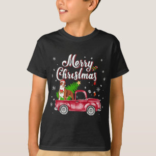 T-shirt Pitbull Rides Camion Rouge Pyjama de Noël