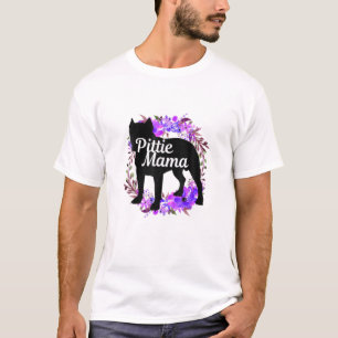 T-shirt Pittie Mama Pitbull Amant Cadeaux Pit Bull Chien M