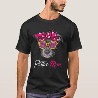 T-shirt Pittie Maman Pitbull Amoureux de les chiens Fête d
