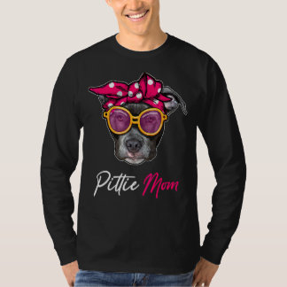 T-shirt Pittie Maman Pitbull Chien Fête des mères Femmes G