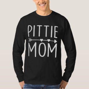 T-shirt Pittie Maman Pitbull Chien Fête des mères Mères Fe
