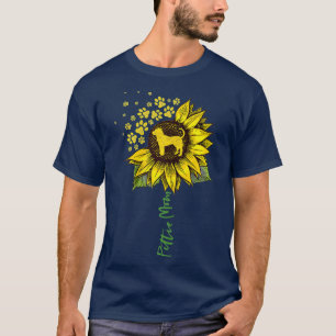 T-shirt Pittie Maman Tournesol Pitbull Amant Cadeaux Chig 
