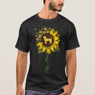 T-shirt Pittie Maman Tournesol Pitbull Amant Cadeaux Chig 