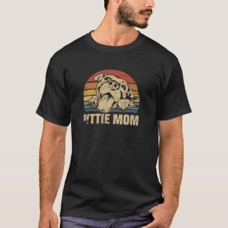 T-shirt Pittie Mom Pitbull Mama Dog Lovers Gift Mothers Da
