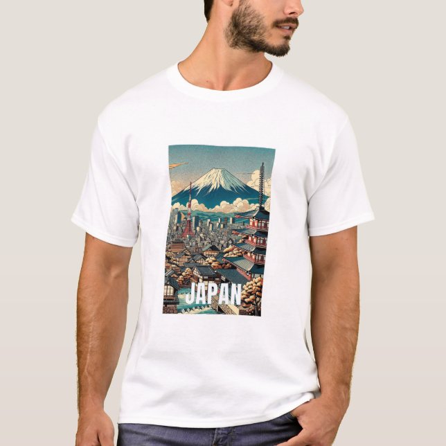 T-shirt Pittoresque japonais - Illustrations japon (Devant)