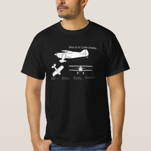T-shirt Pitts S-1C - Plans de plan d'avion ABD