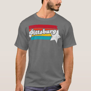T-shirt Pittsburg Kansas Souvenir Vintage en détresse 2