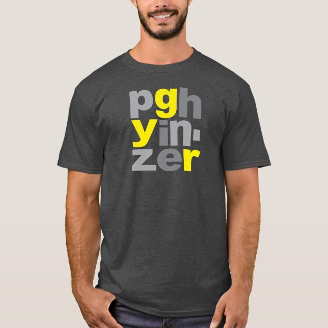 T - SHIRT PITTSBURGHS YINZER (Vorderseite)