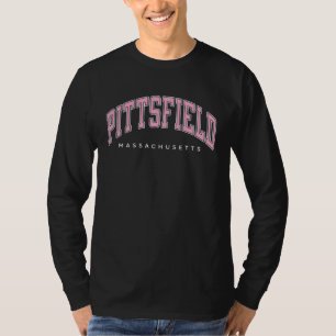 T-shirt Pittsfield Massachusetts MA Style Varsity Rose Tex