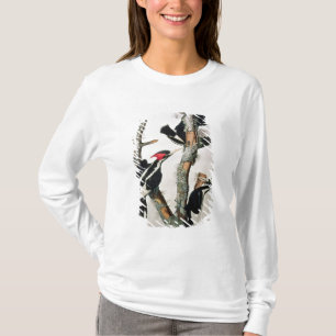 T-shirt pivert Ivoire-affiché, des 'oiseaux d'America