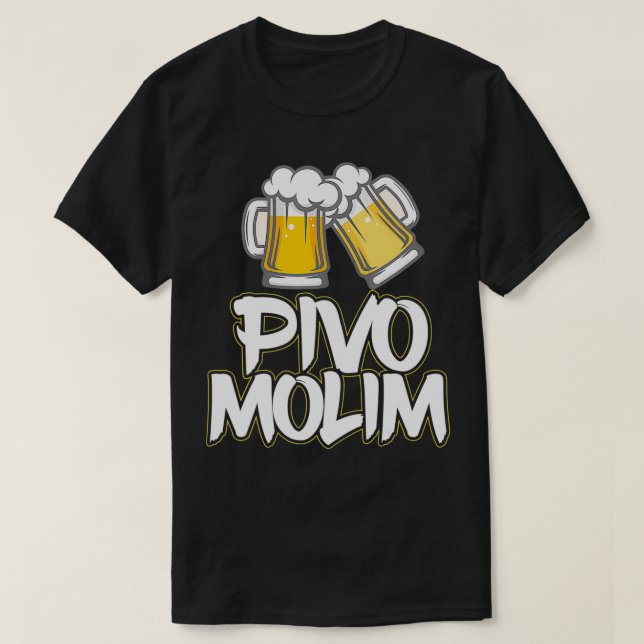 T-shirt Pivo Molim Bière S'il vous plaît Croate vacances C (Design devant)
