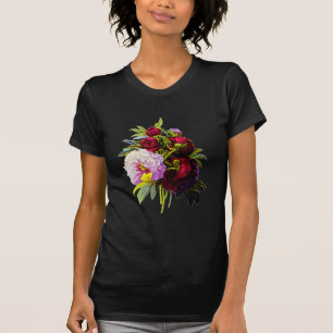 T-shirt Pivoines par Pierre Joseph Redoute