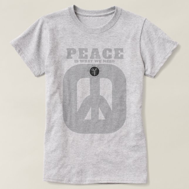 T-SHIRT PIWWNEED PEACE (IWWN) (Design devant)