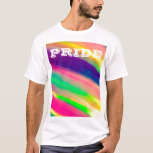 T-shirt PixDezines Gay Watercolor Rainbow Pride
