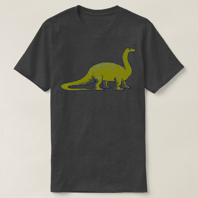 T-shirt Pixel Art Dino (Design devant)