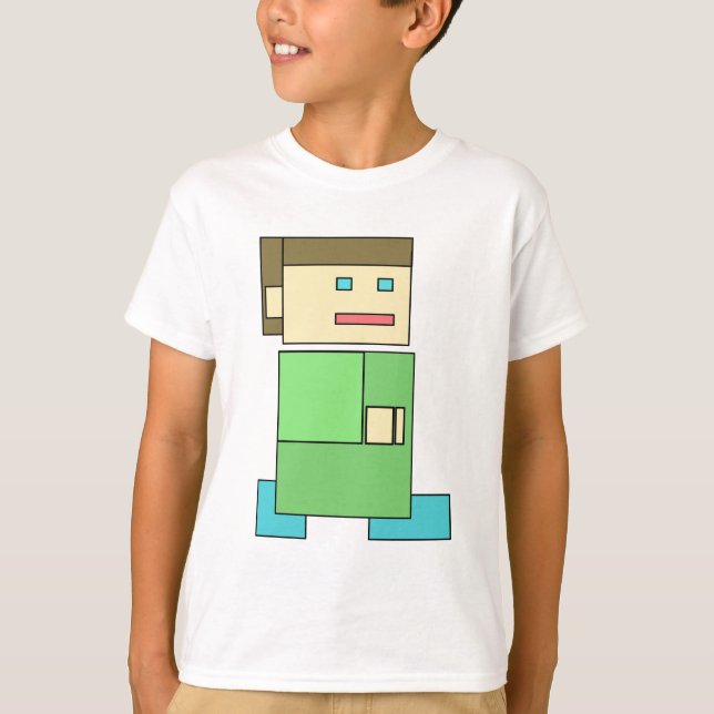 T-SHIRT PIXEL ART JEU GARÇON ENFANT (Devant)