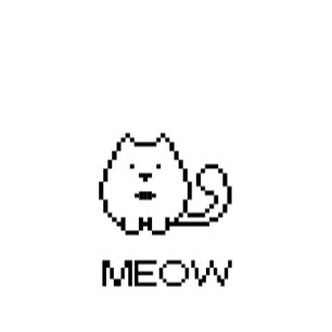 T-shirt Pixel Cat Meow