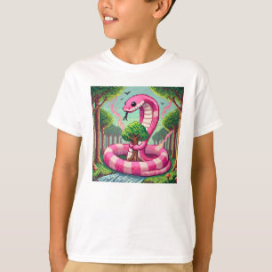 T-shirt Pixel Friends : Protection de la forêt (serpent ro