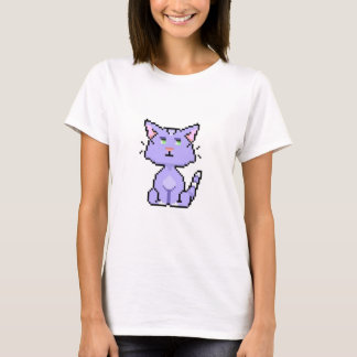 T-shirt pixel-grumpy-cat-mignon-animal-bande-animal-animal