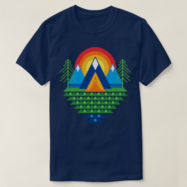 T-shirt Pixel Nature (Design devant)