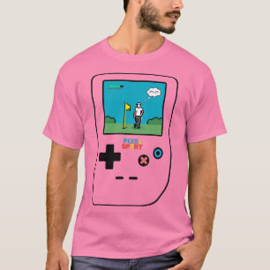T-shirt Pixel Sport Golf Retro Gaming