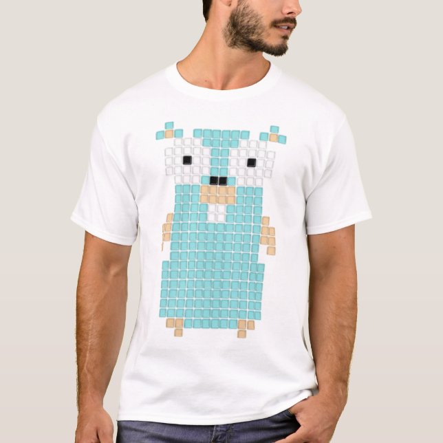 T-shirt Pixels de Gopher (Devant)