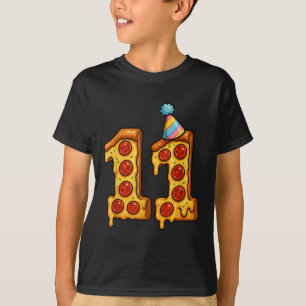 T-shirt Pizza 11e anniversaire 11 ans Vieux Casquette de p