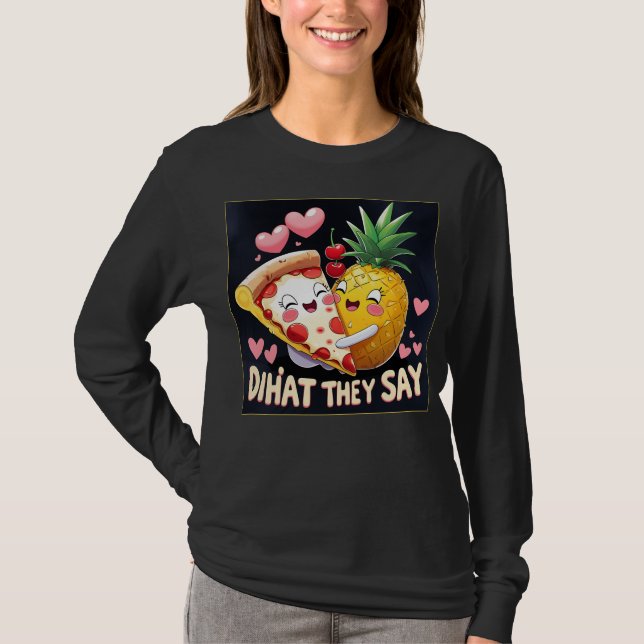 T-shirt Pizza à l'ananas (Devant)
