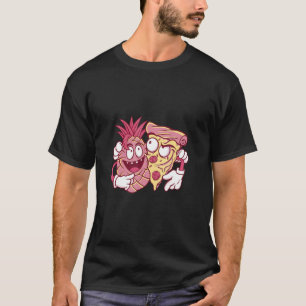 T-shirt Pizza à l'ananas Calories folles Mème Funky Étrang