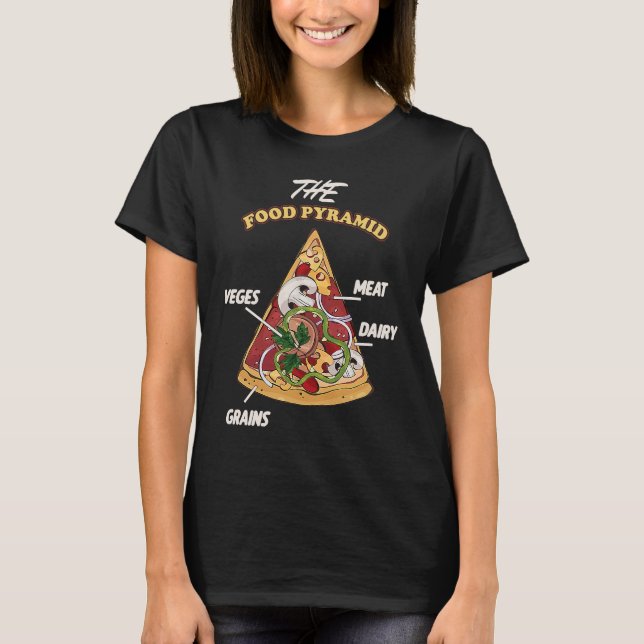 T-shirt Pizza Alimentation Amateurs de nourriture de nourr (Devant)