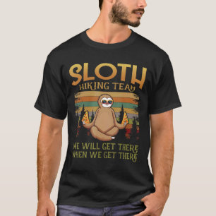 T-shirt Pizza Amp Équipe de Randonnée de la Paresse Nous Y