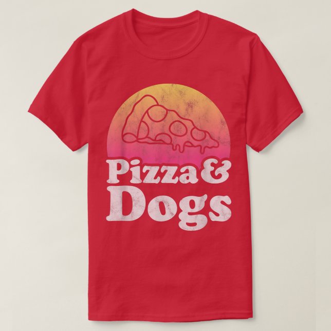 T-shirt Pizza and Dogs or Dog  (Design devant)