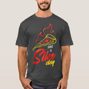 T-shirt Pizza au fromage Croûte et tranche pour avoir une