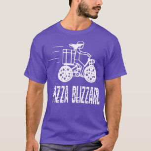 T-shirt Pizza Blizzard Service de Conducteur De Vélo