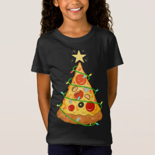 T-Shirt Pizza cadeau Arbre de Noël Pizza Lover