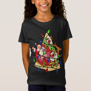 T-Shirt Pizza Christmas Tree Lumières Rennes du Père Noël