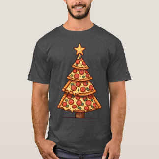T-shirt Pizza Christmasree amis