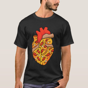 T-shirt Pizza Coeur Slice Neapolitain Lover Pizzeria Pizza