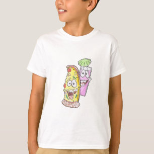 T-shirt Pizza cool & Cocktail de glace Boisson