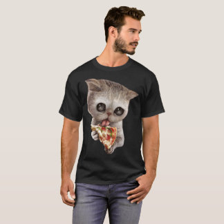 T-shirt pizza d'amour de minou aussi