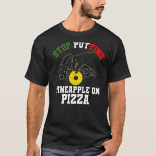 T-shirt Pizza d'ananas Anti Hawaiian Food