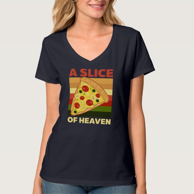 T-shirt Pizza De Design Du Ciel (Devant)