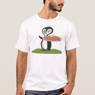 T-shirt Pizza de pingouin