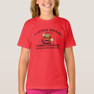 T-shirt Pizza Dessin Animé Rétro Vintage
