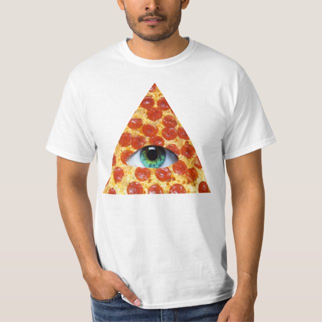 T-shirt Pizza d'Illuminati (Devant)