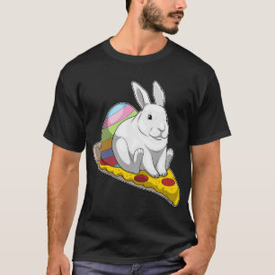 T-shirt Pizza d'oeuf de Pâques Bunny