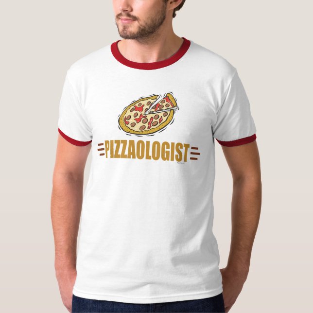 T-shirt Pizza drôle (Devant)