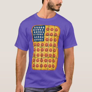 T-shirt Pizza Drôle avec USA America Independence Happy 4t