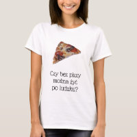 T-shirt pizza drôle en polonais